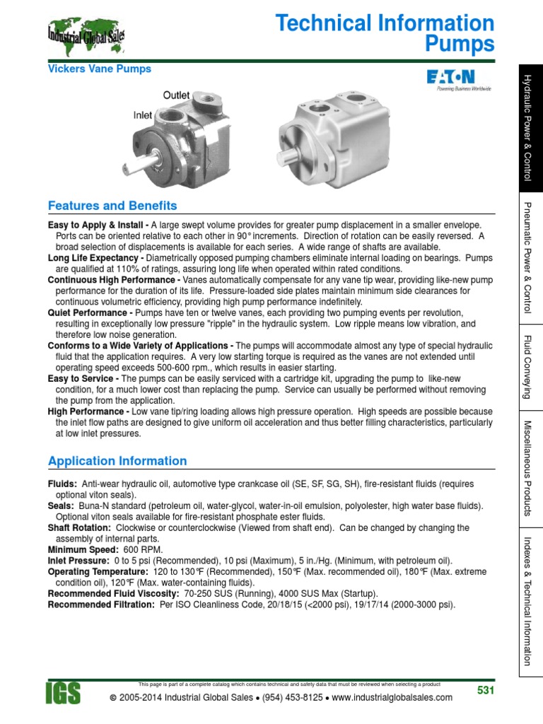 Hydraulic Tech Info | PDF | Pump | Fluid Dynamics