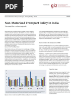 GIZ SUTP FS Non Motorised Transport Policy in India en