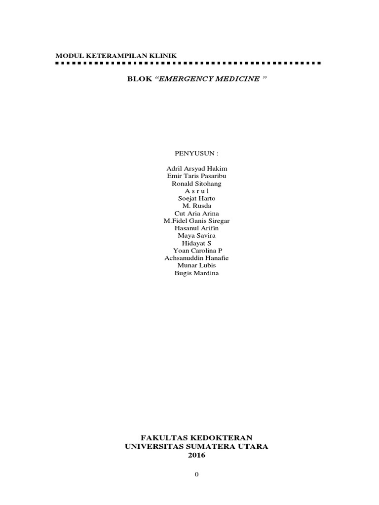 Modul Skill Lab em 2016 PDF | PDF