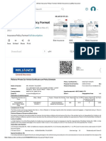 Vehicle Insurance Policy Format - Vehicle Insurance - Liability Insurance