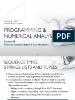 PROGRAMMING & NUMERICAL ANALYSIS