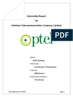 Bilal Internship Report
