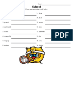 School: Please Unscramble The Words Below