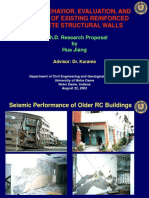 Seismic Behavior, Evaluation, and Retrofit of Existing Reinforced Concrete Structural Walls