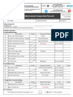 Reinforcement Inspection Record: Girder Production