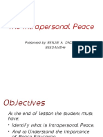 The Intrapersonal Peace: Presented By: BENJIE A. DACILLO Bsed-Math4