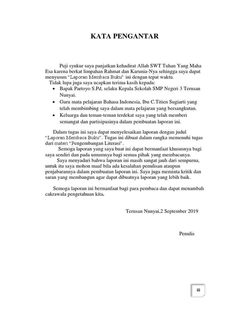 Laporan Membaca Buku Non Fiksi