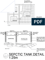 Septic Tank Design with Leaching Chamber