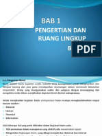 Bab 1 Pengertian N Ruanglingkup Bisnis