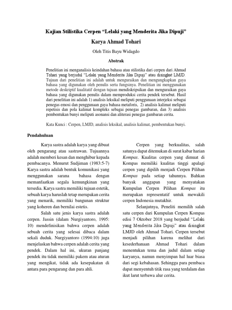 Artikel Stilistika