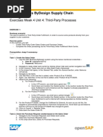 OpenSAP Byd4 Week 04 Unit 04 TPPROX Additional Exercise