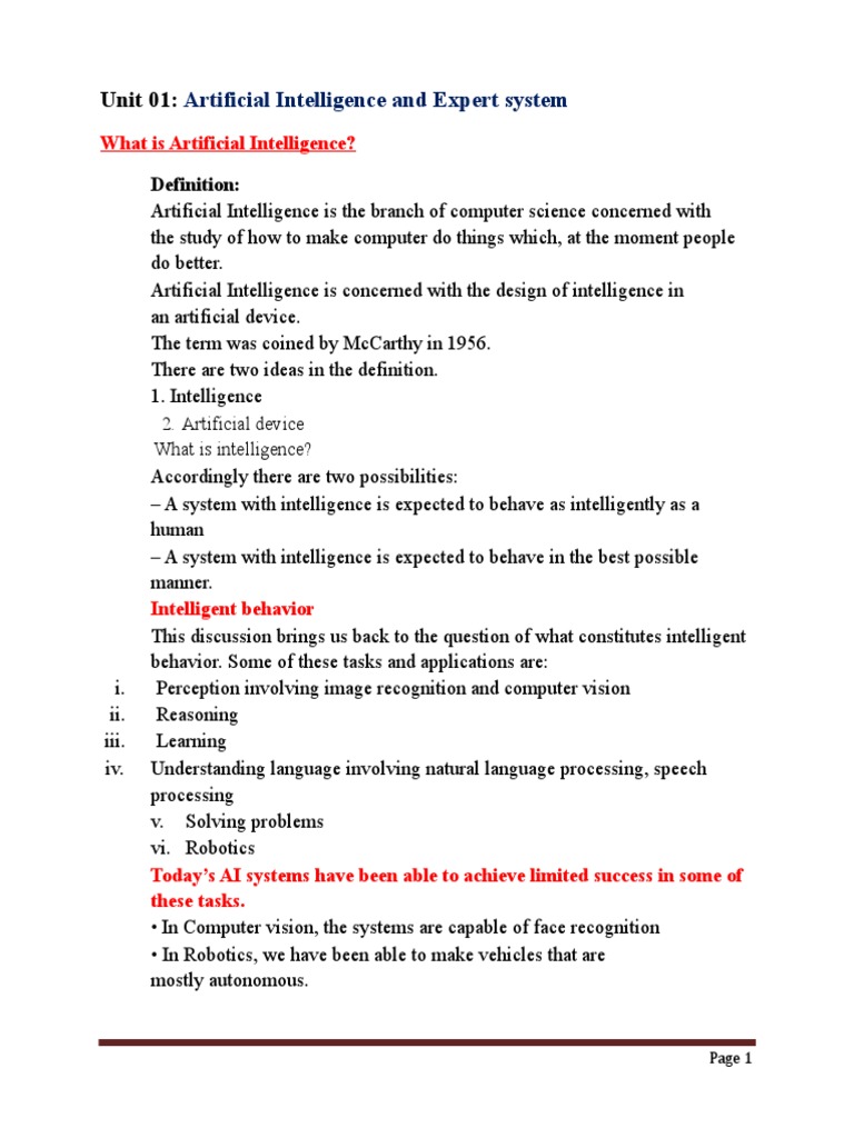 AI notes Artificial Intelligence Technology Free 30day Trial