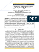 The Influence of Organizational Restructuring On Employee Performance in The Housing and Residential Areas, North Sumatra Province, Indonesia