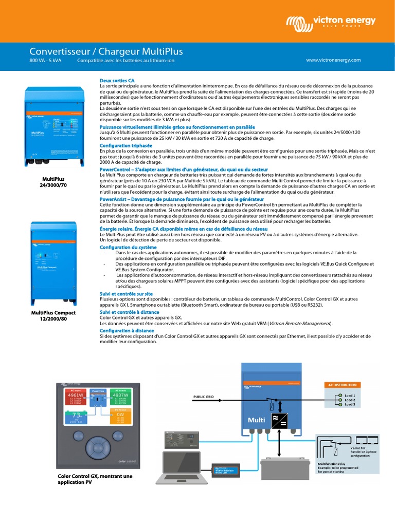 Solutions Énergétiques MultiPlus | PDF | Générateur électrique ...
