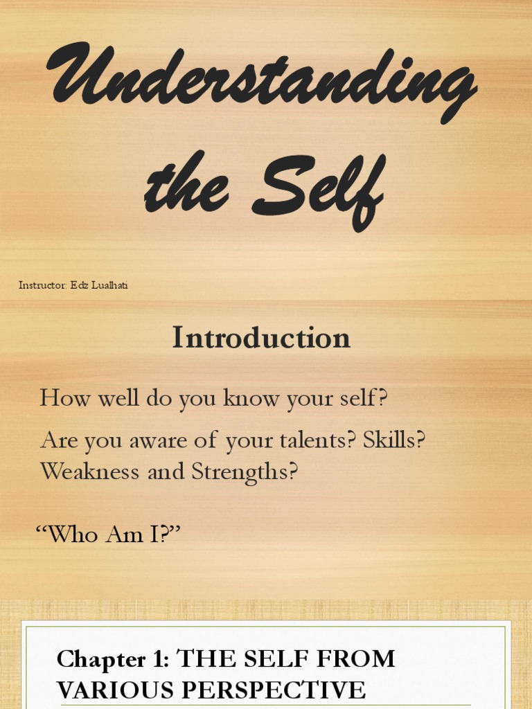 Understanding The Self | PDF | Philosophy Of Self | Id