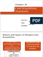 Mergers and Acquisitions Diventures: Reporters: Jessica Belga-Rabo July Ann Reambon