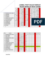 Jadwal Piket Februari Kaber