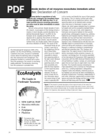 Québec Declaration of Concern: Worldwide Decline of Eel Resources Necessitates Immediate Action