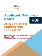 Africa Prize Guidance Notes