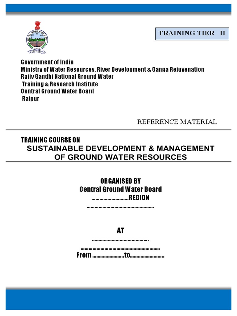 Ground Water Pdf Hydrogeology Aquifer