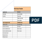 Financial Ratio Analysis Template: Liquidity Ratio Debt Ratio