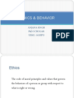 Ethics & Behaviour