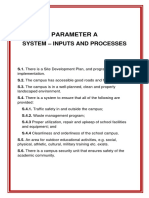 Parameter A: System - Inputs and Processes