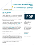 Groundwater Engineering: Relief Wells