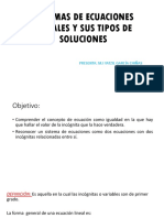 Sistemas de Ecuaciones Lineales y Sus Tipos de