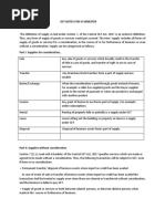 GST Notes For Vi Semester