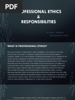 Professional Ethics and Responsibilities