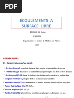 Ecoulements Surface Libre