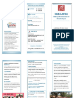 Panfleto Informativo SER - Serviço Evangélico de Reabilitação