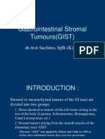 Gastrointestinal Stromal Tumours (Gist) : DR - Avit Suchitra, SPB - (K) BD