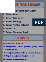 BAHAN NON LOGAM UNTUK BANGUNAN