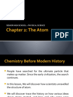 Chapter 2: The Atom: Senior High School - Physical Science