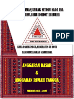 Anggaran Dasar dan Rumah Tangga Punguan Simanjuntak Sitolu Sada Ina 2018-2023