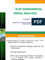Basics of Experimental Modal Analysis: C.Sujatha