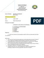 Republic of The Philippines Department of Education Region VIII Division of Zumarraga District of Zumarraga Bioso Zumarraga Samar