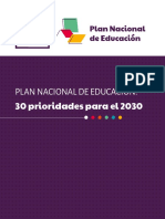 Plan Nacional de Educación: 30 Prioridades para El 2030