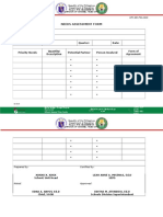 Needs Assessment Form: School/ Office: School Head/ Unit Head: School Year: Quarter: Date