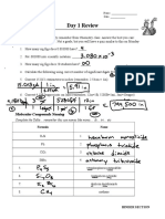 Ap Chem - 1st Day - Review - Answers