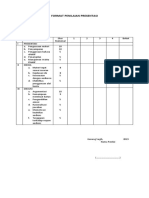 Format Penilaian Presentasi