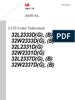 Toshiba 32W2333D (G) Service Manual