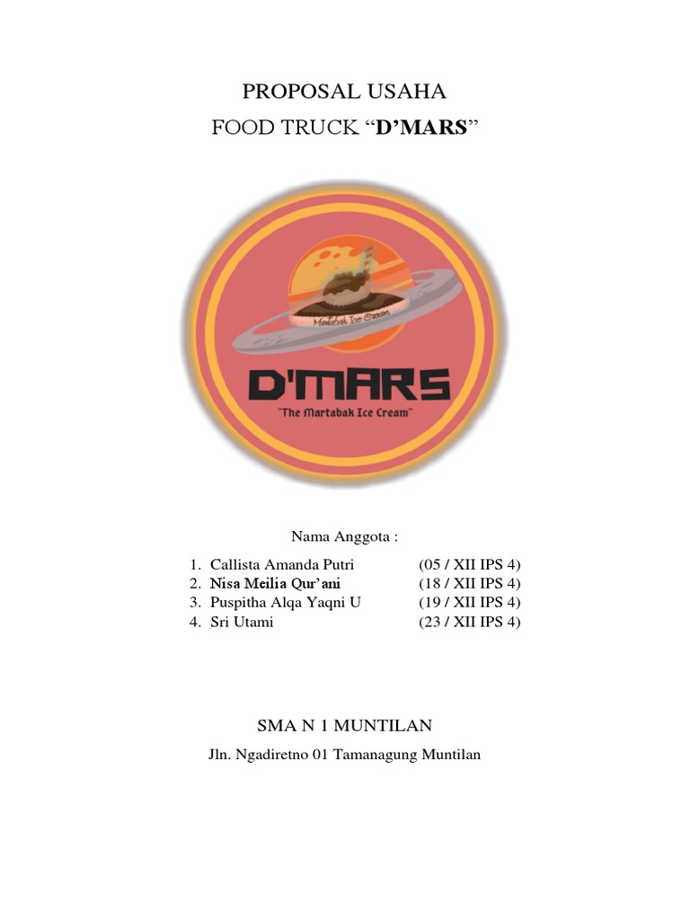 Contoh Proposal Bisnis Food Truck Contoh Makalah Terbaru