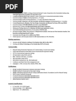 Resume - Test Analyst