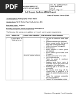 Job Hazard Analysis (JHA) Report: Rev: 01 Page 1 of 1