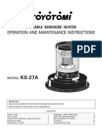 Operation and Maintenance Instructions: Portable Kerosene Heater