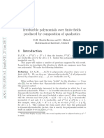 Irreducible Polynomials