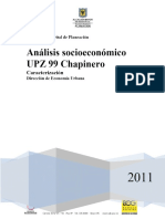 Análisis Socioeconómico UPZ 99 Chapinero PDF